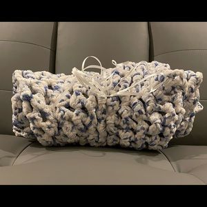 Handmade baby blanket.